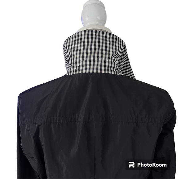 Weekend Max Mara  Women's Black Reversible Coat Jacket Solid/Plaid  Size S - Picture 4 of 10